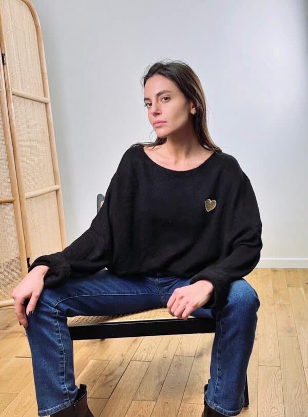 Pull Oversize Coeur